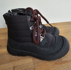 CAT & JACK Toddler Boys Side Zip Black Work Boots